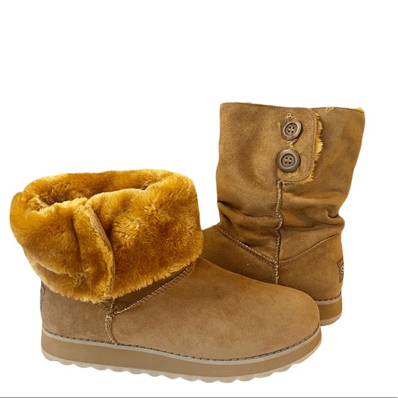 Skechers Keepsakes Upland Faux Fur Boots Size 10